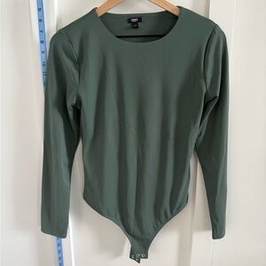 Express Long Sleeve Green Bodysuit